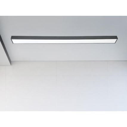 Светодиодный потолочный светильник LED/32W/230V 4000K 120x7 см черный