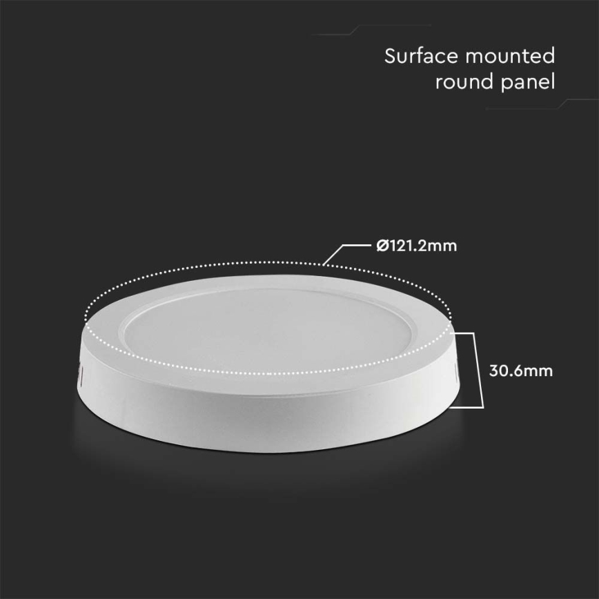 Светодиодный потолочный светильник LED/6W/230V 3000K белый