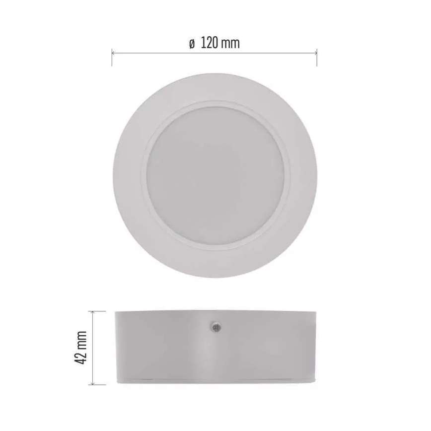 Светодиодный потолочный светильник LED/9W/230V диаметр 12 cm белая