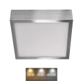 Светодиодный потолочный светильник NEXXO LED/12,5W/230V 3000/3500/4000K 17x17 см блестящий хром