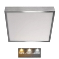 Светодиодный потолочный светильник NEXXO LED/28,5W/230V 3000/3500/4000K 30x30 см матовый хром