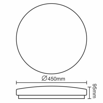 Светодиодный потолочный светильник OPAL LED/50W/176-264V