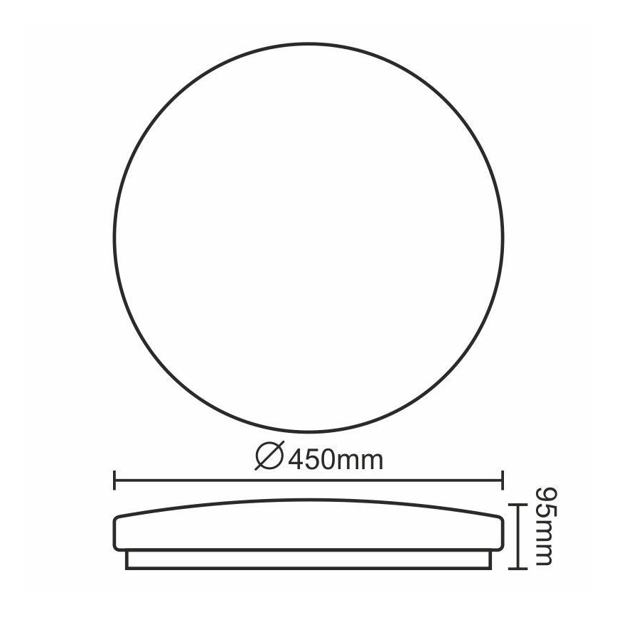 Светодиодный потолочный светильник OPAL LED/50W/176-264V