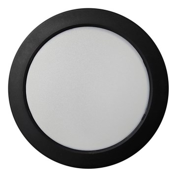 Светодиодный потолочный светильник ROUND LED/18W/230V 4000K диаметр 21,7 см черный