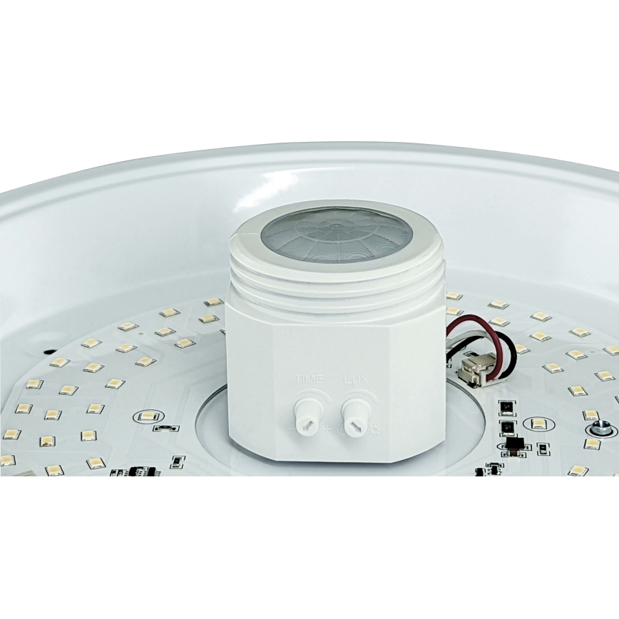 Светодиодный потолочный светильник с датчиком и аварийный модуль MANA LED/12W/230V 1500 mAh 4000K