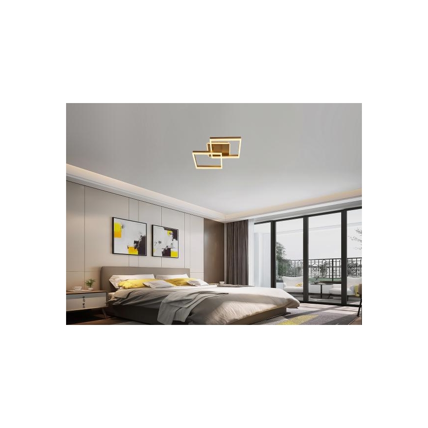 Светодиодный потолочный светильник с диммером LED/80W/230V 3000-6500K + пульт дистанционного управления