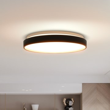 Светодиодный потолочный светильник с регулированием яркости CALA LED/48W/230V 3000-6500K черный/золотистый + дистанционное управление