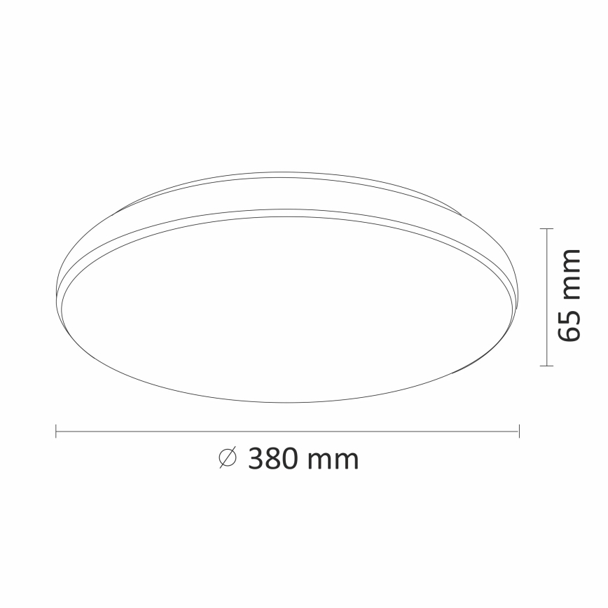 Светодиодный потолочный светильник с регулированием яркости DESERT LED/24W/230V с пультом дистанционного управления