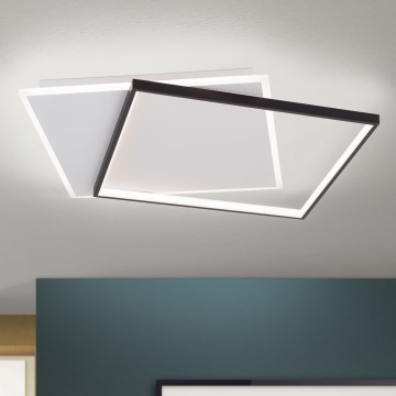 Светодиодный потолочный светильник с регулированием яркости EMANUEL LED/50W/230V белый/черный