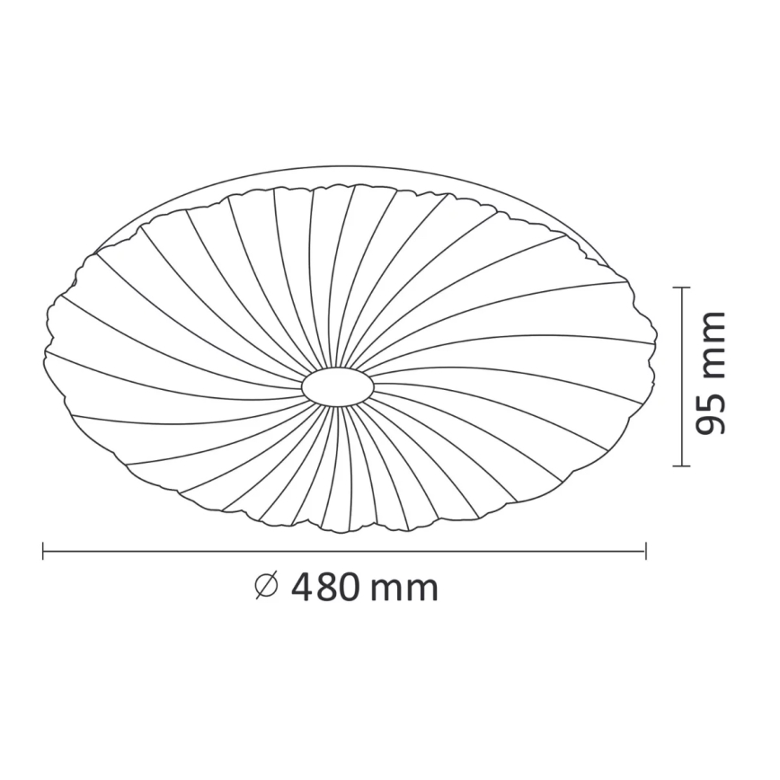 Светодиодный потолочный светильник с регулированием яркости FLOWER LED/36W/230V + дистанционное управление