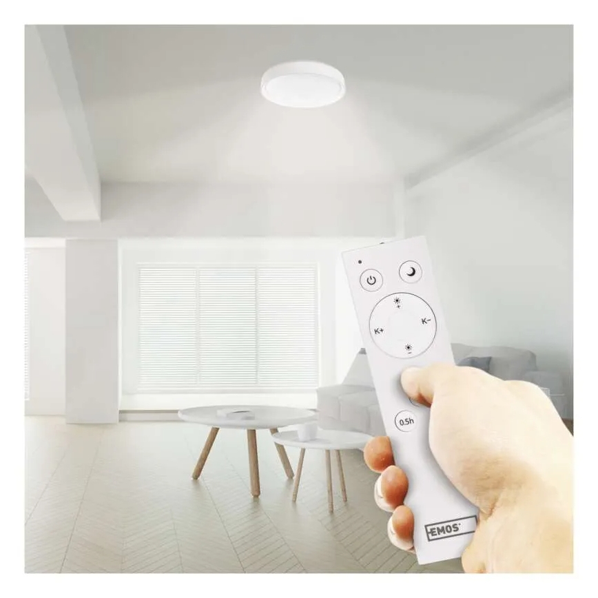 Светодиодный потолочный светильник с регулированием яркости GoSmart LED/45W/230V диаметр 50 см 2700-6500K Wi-Fi Tuya + дистанционное управление
