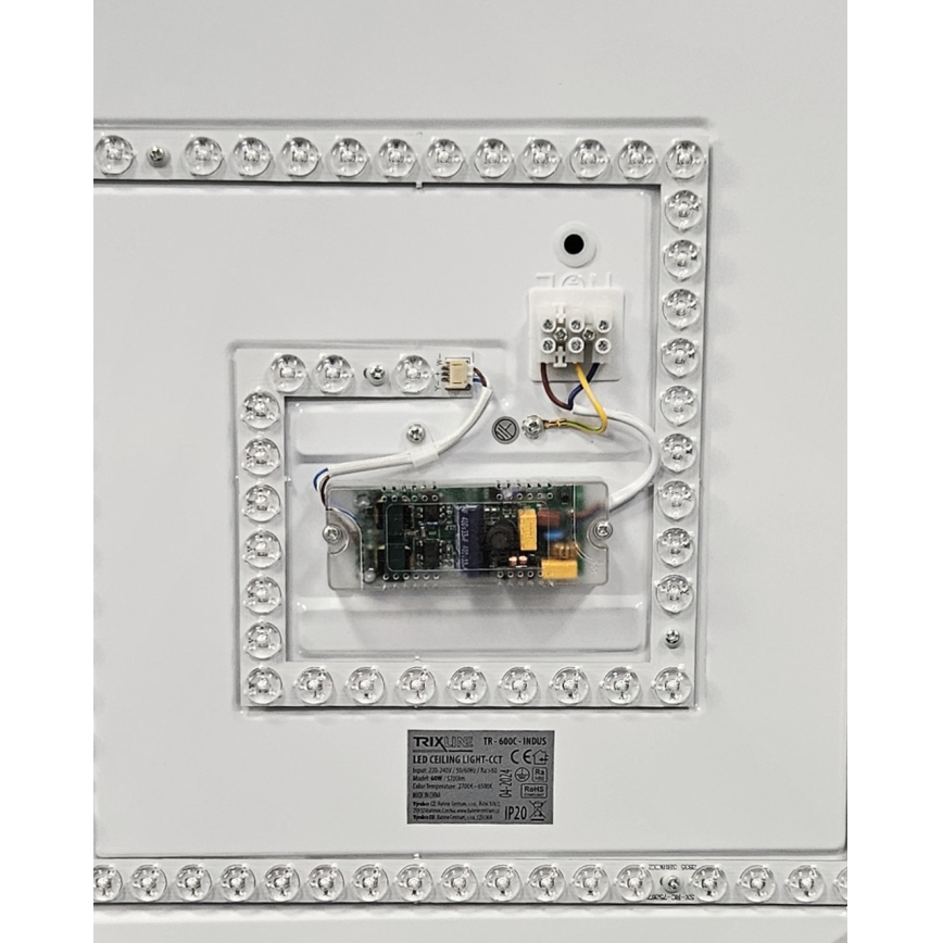 Светодиодный потолочный светильник с регулированием яркости INDUS LED/60W/230V 2700-6500K диаметр 58 см + дистанционное управление