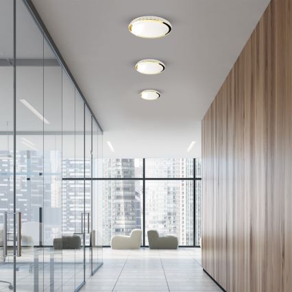 Светодиодный потолочный светильник с регулированием яркости LAYLA LED/33W/230V 3000/4000/6000K золотой + дистанционное управление