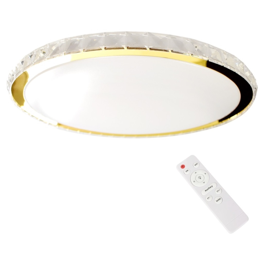 Светодиодный потолочный светильник с регулированием яркости LAYLA LED/50W/230V 3000/4000/6000K золотой + дистанционное управление