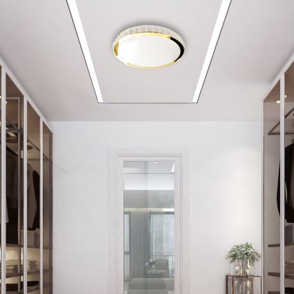 Светодиодный потолочный светильник с регулированием яркости LAYLA LED/50W/230V 3000/4000/6000K золотой + дистанционное управление