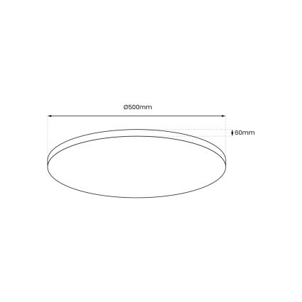 Светодиодный потолочный светильник с регулированием яркости LAYLA LED/50W/230V 3000/4000/6000K золотой + дистанционное управление