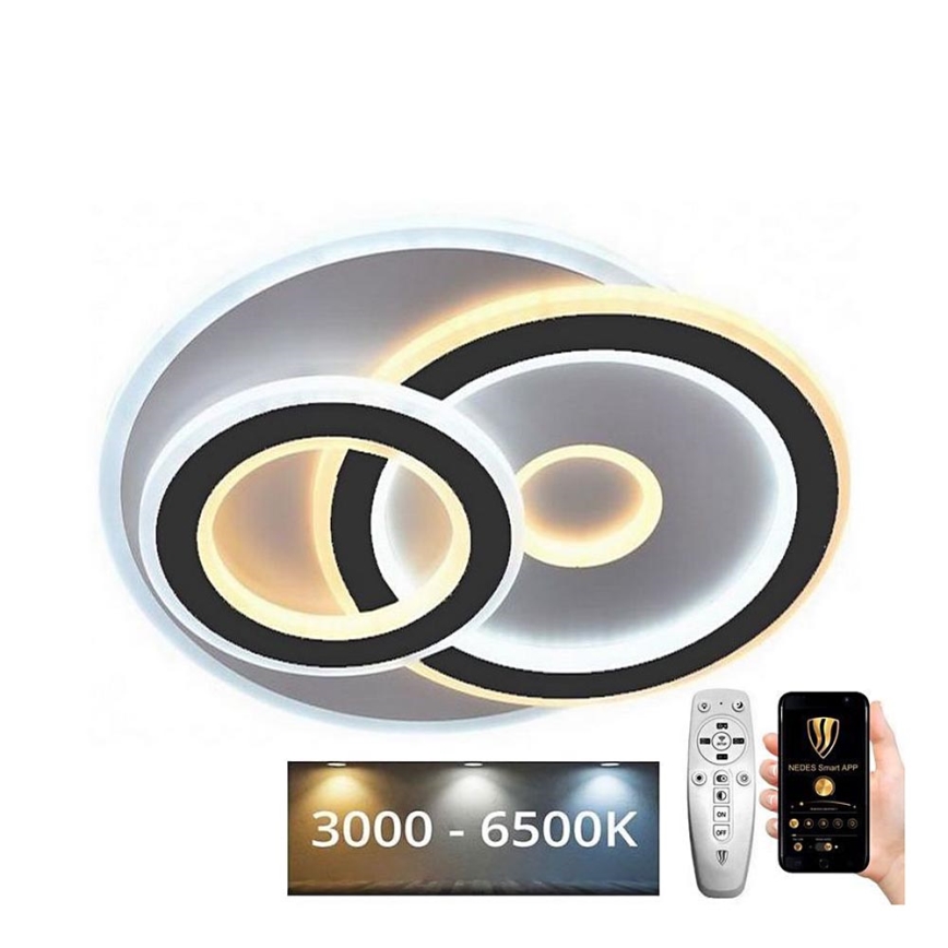 Светодиодный потолочный светильник с регулированием яркости LED/105W/230V 3000-6500K + дистанционное управление