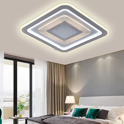Светодиодный потолочный светильник с регулированием яркости LED/105W/230V 3000-6500K + дистанционное управление