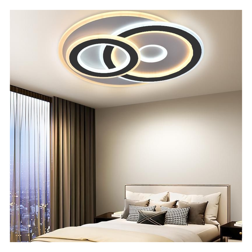 Светодиодный потолочный светильник с регулированием яркости LED/105W/230V 3000-6500K + дистанционное управление