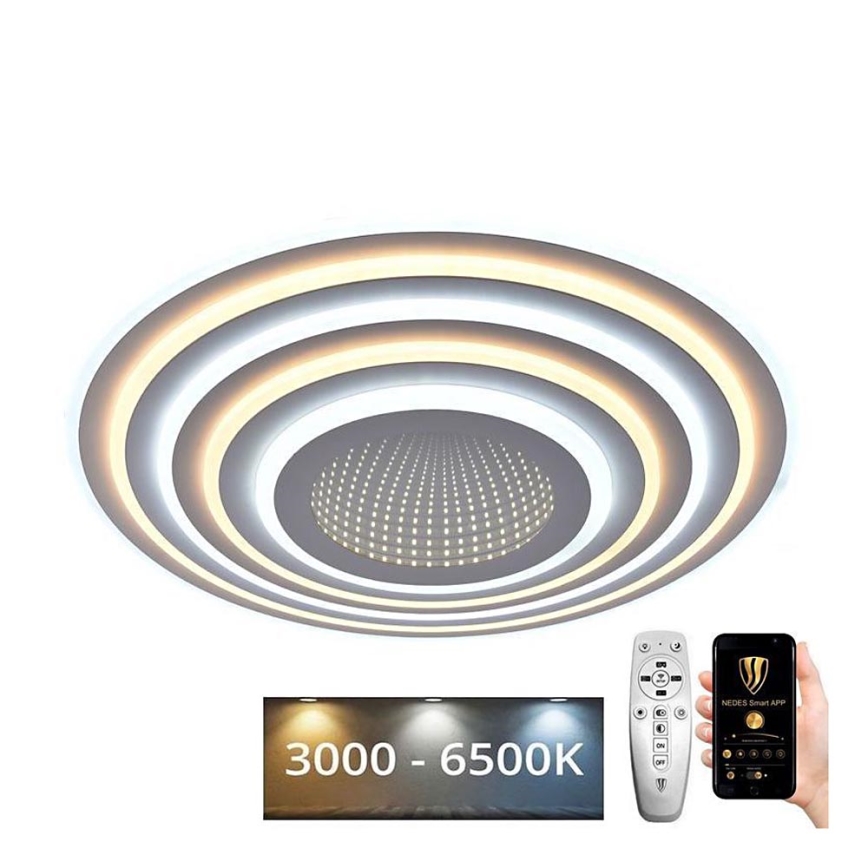 Светодиодный потолочный светильник с регулированием яркости LED/140W/230V 3000-6500K + дистанционное управление