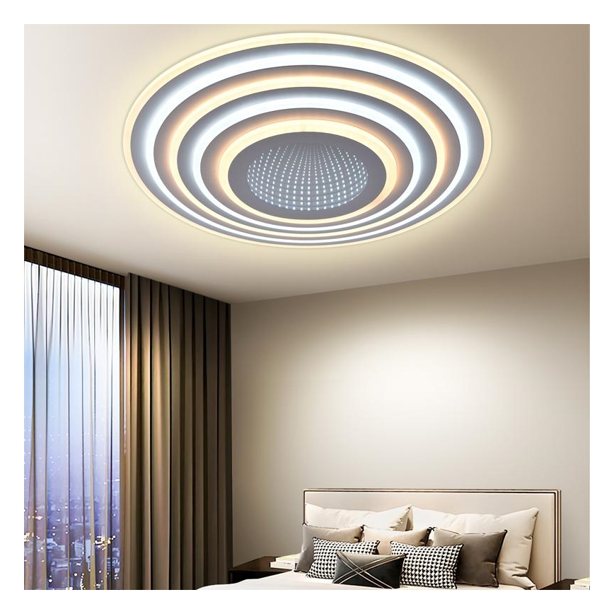 Светодиодный потолочный светильник с регулированием яркости LED/140W/230V 3000-6500K + дистанционное управление