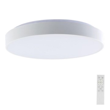 Светодиодный потолочный светильник с регулированием яркости LED/40W/230V 3000-6500K 39,5 см белый + дистанционное управление