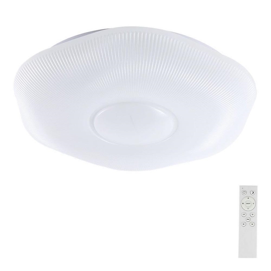 Светодиодный потолочный светильник с регулированием яркости LED/40W/230V 3000-6500K 40 см белый + дистанционное управление