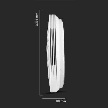 Светодиодный потолочный светильник с регулированием яркости LED/40W/230V 3000K/4000K/6500K диаметр 39,5 см + дистанционное управление
