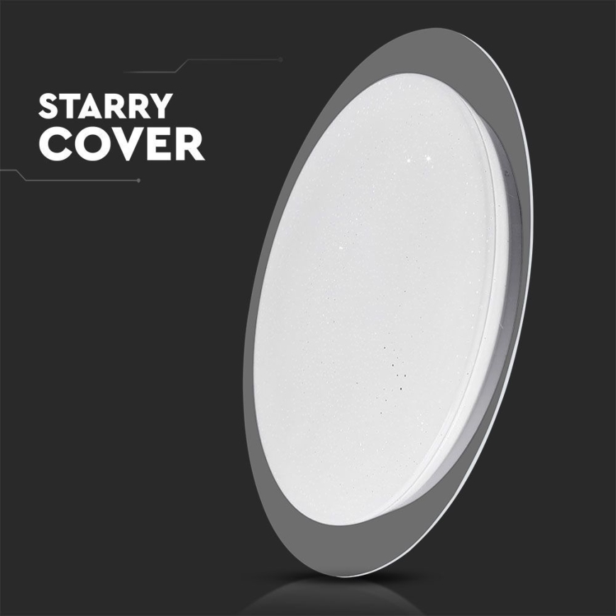 Светодиодный потолочный светильник с регулированием яркости LED/40W/230V 3000K/4000K/6500K + дистанционное управление