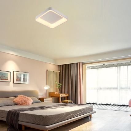 Светодиодный потолочный светильник с регулированием яркости LED/45W/230V 3000-6500K белый + дистанционное управление