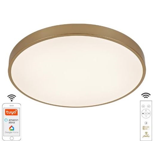 Светодиодный потолочный светильник с регулированием яркости LED/48W/230V 2700-6500K Wi-Fi Tuya + дистанционное управление