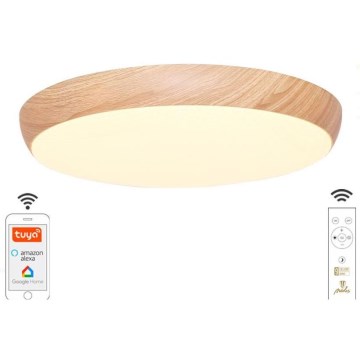 Светодиодный потолочный светильник с регулированием яркости LED/48W/230V 2700-6500K Wi-Fi Tuya + дистанционное управление
