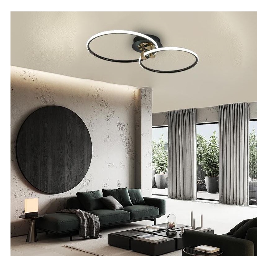 Светодиодный потолочный светильник с регулированием яркости LED/48W/230V 3000-6500K + дистанционное управление