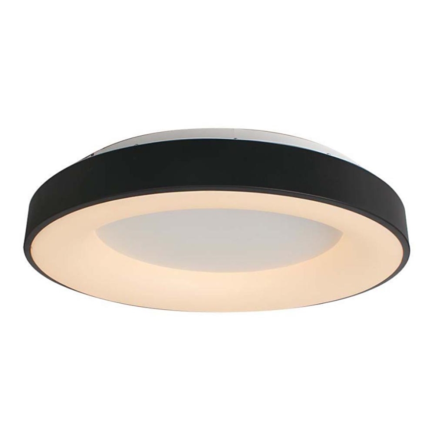 Светодиодный потолочный светильник с регулированием яркости LED/49W/230V 3000K диаметр 60 см черный