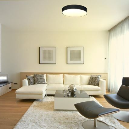 Светодиодный потолочный светильник с регулированием яркости LED/50W/230V 3000-6500K черный + дистанционное управление