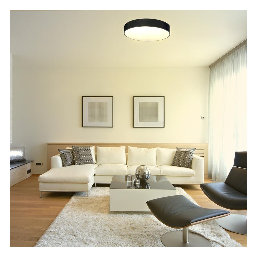 Светодиодный потолочный светильник с регулированием яркости LED/50W/230V 3000-6500K черный + дистанционное управление