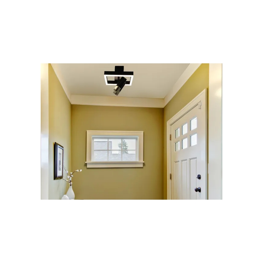 Светодиодный потолочный светильник с регулированием яркости LED/50W/230V 3000-6500K черный + дистанционное управление