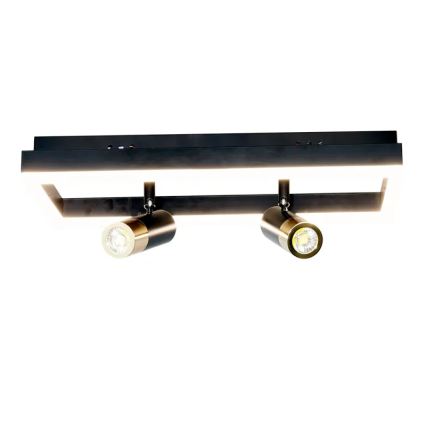 Светодиодный потолочный светильник с регулированием яркости LED/50W/230V 3000-6500K черный + дистанционное управление
