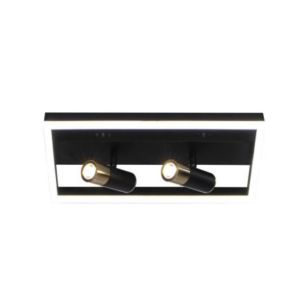 Светодиодный потолочный светильник с регулированием яркости LED/50W/230V 3000-6500K черный + дистанционное управление