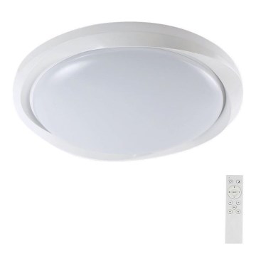 Светодиодный потолочный светильник с регулированием яркости LED/60W/230V 3000-6500K 49,2 см белый + дистанционное управление