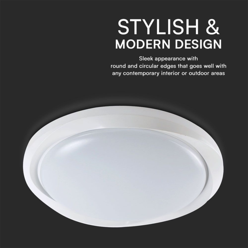 Светодиодный потолочный светильник с регулированием яркости LED/60W/230V 3000-6500K 49,2 см белый + дистанционное управление