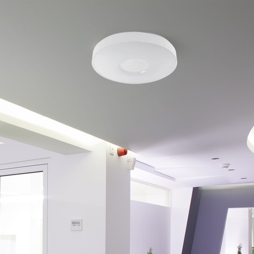 Светодиодный потолочный светильник с регулированием яркости LED/60W/230V 3000-6500K 49,5 см белый + дистанционное управление