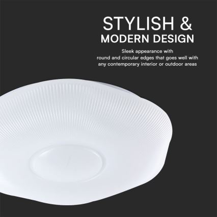 Светодиодный потолочный светильник с регулированием яркости LED/60W/230V 3000-6500K 50 см белый + дистанционное управление
