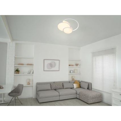 Светодиодный потолочный светильник с регулированием яркости LED/60W/230V 3000-6500K белый + дистанционное управление