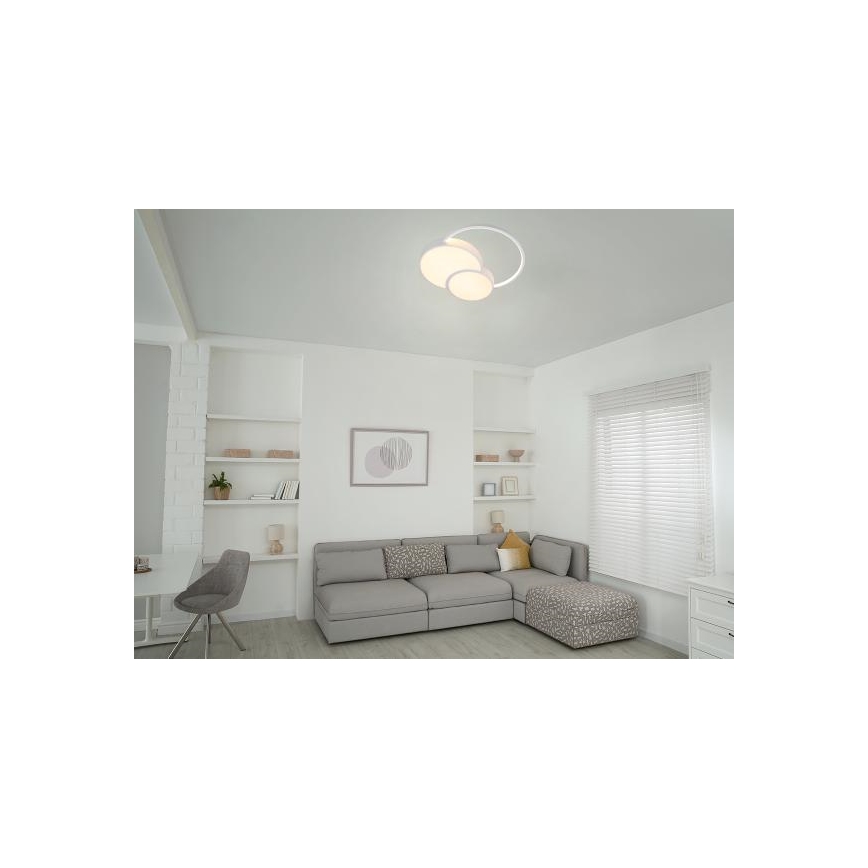 Светодиодный потолочный светильник с регулированием яркости LED/60W/230V 3000-6500K белый + дистанционное управление