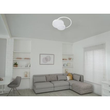 Светодиодный потолочный светильник с регулированием яркости LED/60W/230V 3000-6500K белый + дистанционное управление