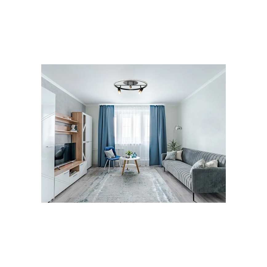 Светодиодный потолочный светильник с регулированием яркости LED/60W/230V 3000-6500K черный + дистанционное управление