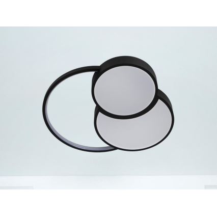 Светодиодный потолочный светильник с регулированием яркости LED/60W/230V 3000-6500K черный + дистанционное управление