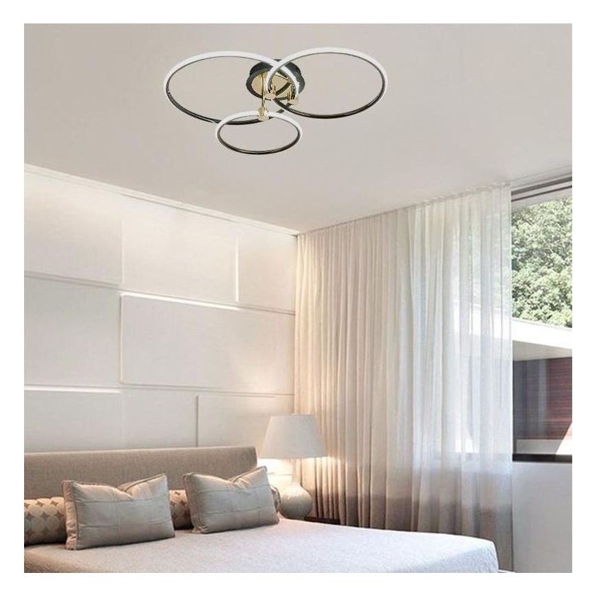 Светодиодный потолочный светильник с регулированием яркости LED/64W/230V 3000-6500K + дистанционное управление