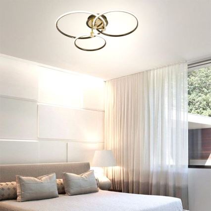 Светодиодный потолочный светильник с регулированием яркости LED/64W/230V 3000-6500K + дистанционное управление